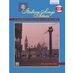 26 Italian Songs and Arias (Bk/CD) - Medium Low Voice and Piano