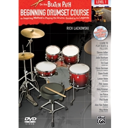 On the Beaten Path: Beginning Drumset Course Level 1 (Bk/CD/DVD)