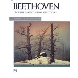 Beethoven: 16 of His Easiest Piano Selections - Piano