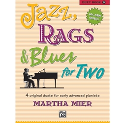 Jazz, Rags, and Blues for Two, Book 5 - 1 Piano 4 Hands
