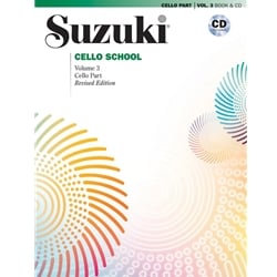 Suzuki Cello School, Volume 03 - Book and CD