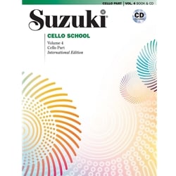 Suzuki Cello School, Volume 04 - Book with CD