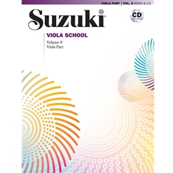 Suzuki Viola School, Volume 8 (Book/CD)