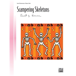Scampering Skeletons - Halloween Piano Teaching Piece