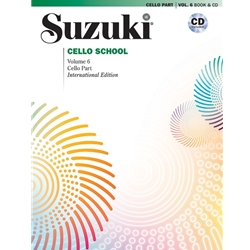 Suzuki Cello School, Volume 06 -Book with CD
