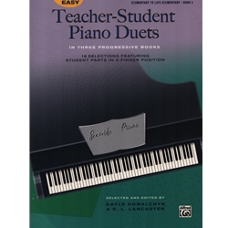 Easy Teacher-Student Piano Duets, Book 2 - 1 Piano 4 Hands