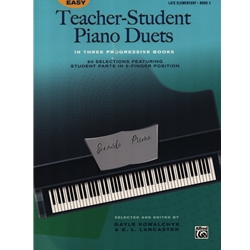 Easy Teacher-Student Piano Duets, Book 3 - 1 Piano 4 Hands