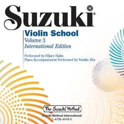 Suzuki Violin School, Volume 03 - CD Only