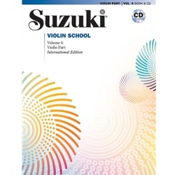 Suzuki Violin School, Volume 06 - Book with CD (New Edition)