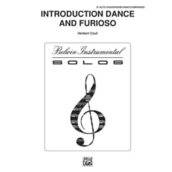 Introduction, Dance, and Furioso - Alto Sax Unaccompanied