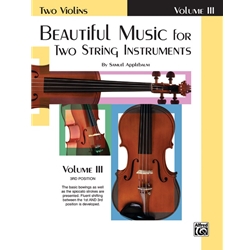 Beautiful Music for Two String Insturments, Vol. 3 - Violin
