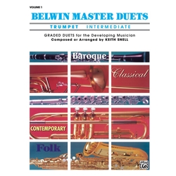 Belwin Master Duets Trumpet: Intermediate, Volume 1 - Trumpet Duet