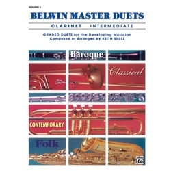 Belwin Master Duets Clarinet: Intermediate, Vol. 1 - Clarinet Duet