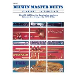 Belwin Master Duets Clarinet: Intermediate, Vol. 1 - Clarinet Duet