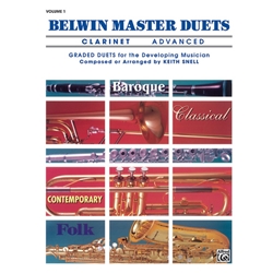 Belwin Master Duets Clarinet: Advanced, Vol. 1 - Clarinet Duet