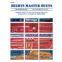Belwin Master Duets Trombone: Intermediate, Vol. 1 - Trombone Duet