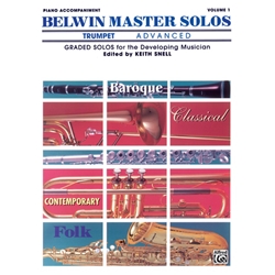 Belwin Master Solos Trumpet: Advanced, Vol. 1 - Piano Accompaniment
