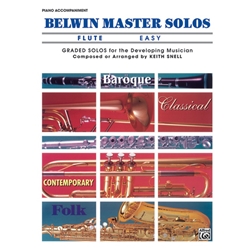 Belwin Master Solos Flute: Easy, Vol. 1 - Piano Accompaniment