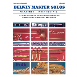 Belwin Master Solos Clarinet: Intermediate, Vol. 1 - Piano Accompaniment