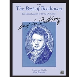 Best of Beethoven for String Quartet or String Orchestra - Score