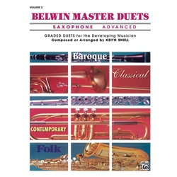 Belwin Master Duets Saxophone: Advanced, Vol. 2 - Sax Duet AA