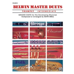 Belwin Master Duets Trumpet: Intermediate, Volume 2 - Trumpet Duet