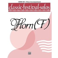 Classic Festival Solos: Horn, Vol. 1 - Piano Accompaniment