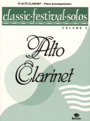 Classic Festival Solos: Alto Clarinet, Volume 2 - Piano Accompaniment