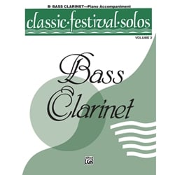 Classic Festival Solos: Bass Clarinet, Volume 2 - Piano Accompaniment