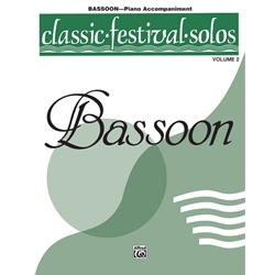 Classic Festival Solos: Bassoon Volume 2 - Piano Accompaniment