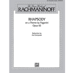 Rhapsody on a Theme by Paganini, Op. 43 - Piano Duet (2P, 4H)