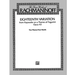 18th Variation from Rhapsody on a Theme by Paganini, Op. 43 - Piano Concerto