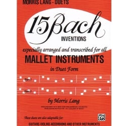 15 Bach Inventions - Mallet Duet
