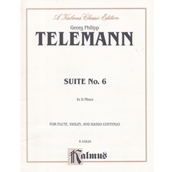 Suite No. 6 in D minor - Flute, Violin & Basso Continuo