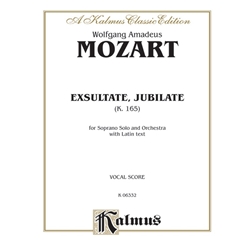 Exsultate Jubilate, K. 165 - Vocal Score