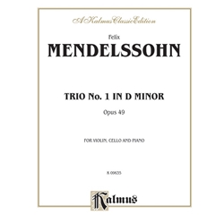 Trio in D minor, Op. 49 - Violin, Cello and Piano