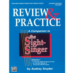 Sight-Singer Volume 1 for 2 or 3 Part Mixed Voices - Review & Practice