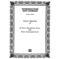 Introduction and Czardas - Tenor Sax and Piano