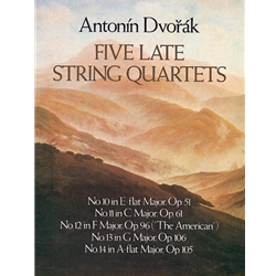 5 Late String Quartets, Nos. 10-14 (Full Score)