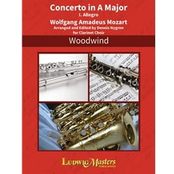 Concerto in A Major (Movement No. 1: Allegro) - Solo Clarinet and Clarinet Choir