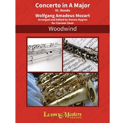Concerto in A Major (Movement No. 3: Rondo) - Solo Clarinet and Clarinet Choir