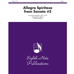 Allegro Spiritoso (from Sonata #5) -Brass Quintet
