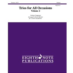 Trios for All Occasions Vol 2 - Tenor Sax (Interchangeable)