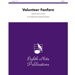 Volunteer Fanfare - 4 Trumpets, Bass Trumpet, and Timpani