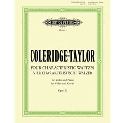 4 Characteristic Waltzes, Op. 22 - Violin and Piano