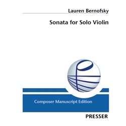 Sonata for Solo Violin - Violin Unaccompanied