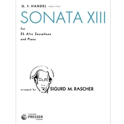 Sonata No. 13 - Alto Sax and Piano