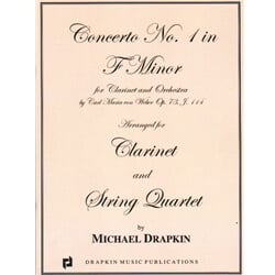 Concerto No. 1 in F Minor - Clarinet and String Quartet