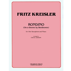 Rondino (On a Theme by Beethoven) - Alto Saxophone and Piano