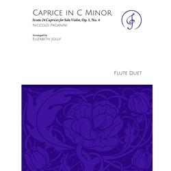 Caprice in C Minor from "24 Caprices for Solo Violin" Op. 1, No. 4 - Flute Duet